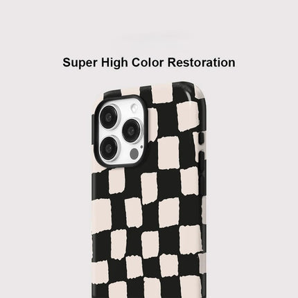 Magnetic Grid Pattern MagSafe Shockproof iPhone Case for iPhone 11–16 Pro Max Series