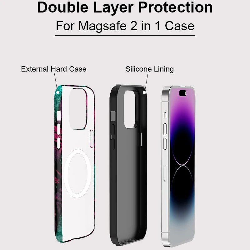 Art Painting Pattern MagSafe Shockproof iPhone Case for iPhone 11–16 Pro Max