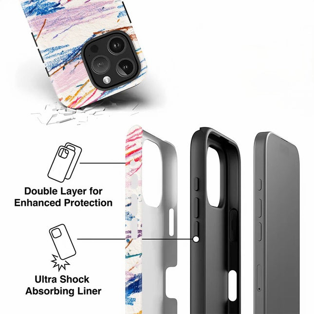 Luxury Painting Shockproof Soft TPU Case for iPhone 11–16 Pro Max