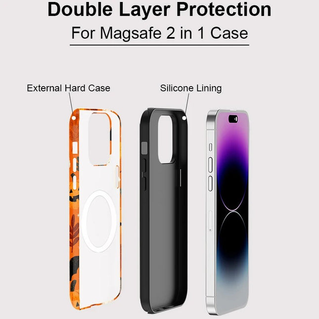 Halloween Pumpkin Magnetic Hard MagSafe Case for iPhone 11–16 Pro Max