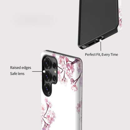 Flower Pattern Shockproof Phone Case for Samsung Galaxy S23–S25