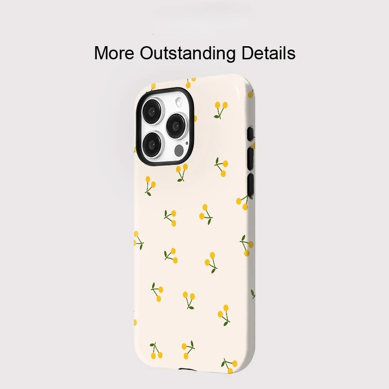 Soft Silicone Flower Print MagSafe Shockproof iPhone Case for iPhone 11–16 Pro Max