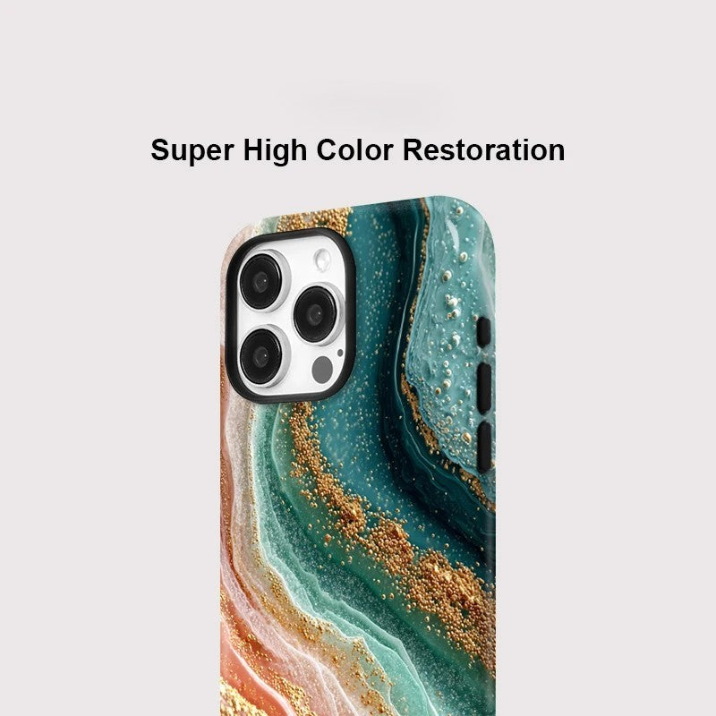 Marble Pattern MagSafe Shockproof iPhone Case for iPhone 11–16 Pro Max