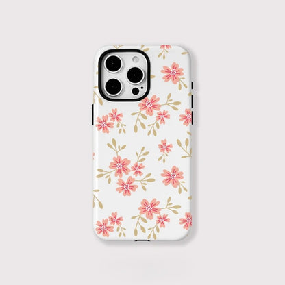 Floral Pattern Magnetic MagSafe Shockproof iPhone Case for iPhone 11–16 Pro Max