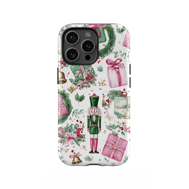 Christmas Gift Box Soft TPU Matte Case for iPhone 11–16 Pro Max