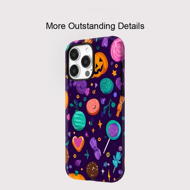 Pumpkin Print Shockproof Magnetic Case for iPhone 11–16 Pro Max