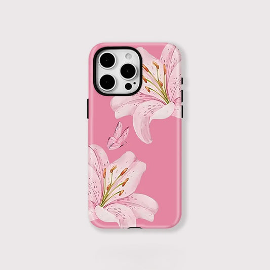 Fashion Butterfly and Flower Pattern MagSafe Shockproof iPhone Case for iPhone 11–16 Pro Max