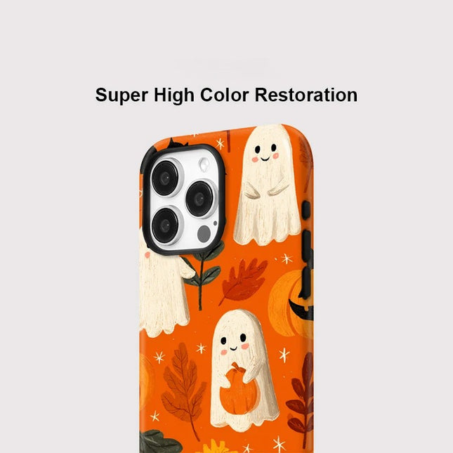 Halloween Pumpkin Magnetic Hard MagSafe Case for iPhone 11–16 Pro Max