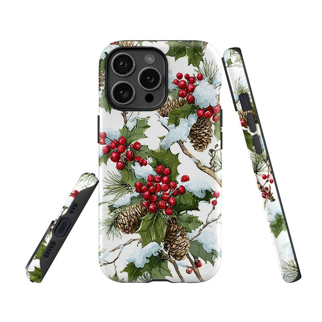 Flower Print Pattern Matte Soft Silicone Case for iPhone 11–16 Pro Max