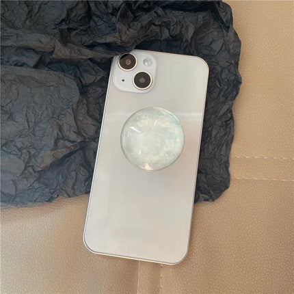 Crystal Agate Pattern Phone Ring Holder Finger Stand