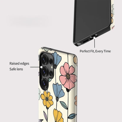 Double-Layer Shockproof Phone Case for Samsung Galaxy S23–S25