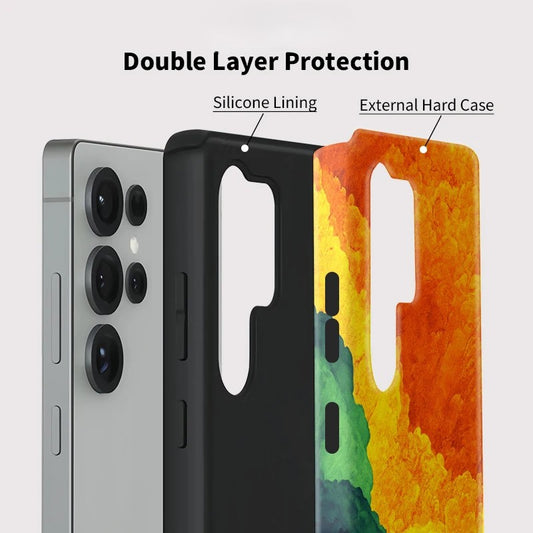 Colorful Acrylic Shockproof Case for Samsung Galaxy S23–S25