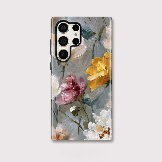 Floral Acrylic Shockproof Case – Samsung Galaxy S23–S25