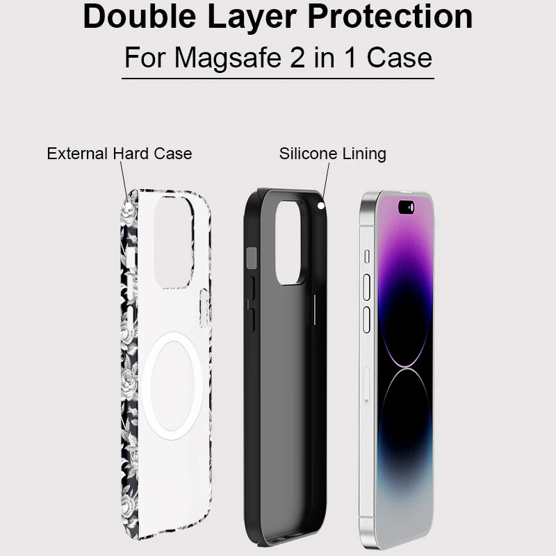 Luxury Silicone MagSafe Shockproof iPhone Case for iPhone 11–16 Pro Max