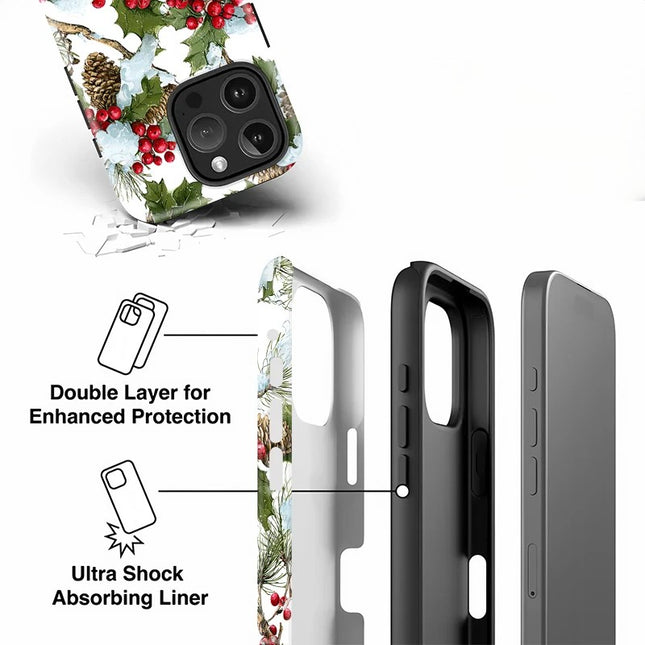 Flower Print Pattern Matte Soft Silicone Case for iPhone 11–16 Pro Max