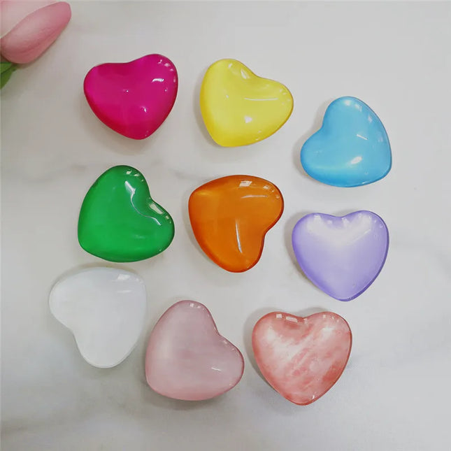 Crystal Heart Phone Ring Holder Finger Stand