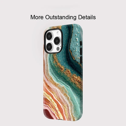 Marble Pattern MagSafe Shockproof iPhone Case for iPhone 11–16 Pro Max