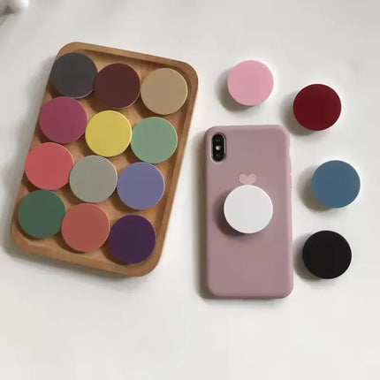Universal Solid Color Folding Finger Ring Holder Stand