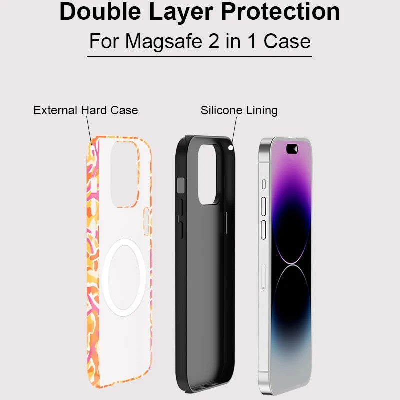 Painting Design MagSafe Shockproof iPhone Case for iPhone 11–16 Pro Max Series