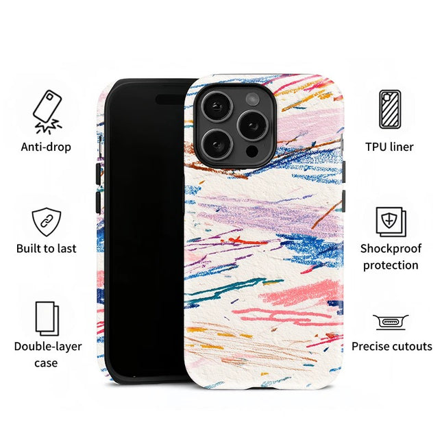 Luxury Painting Shockproof Soft TPU Case for iPhone 11–16 Pro Max