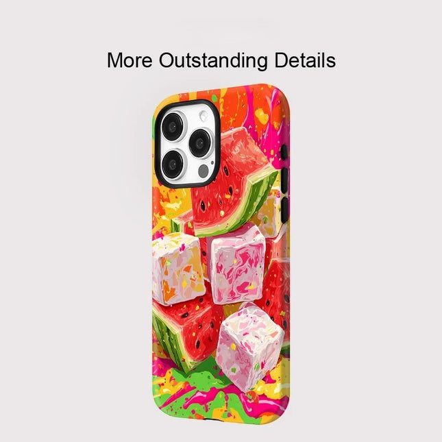 Watermelon Pattern MagSafe Shockproof iPhone Case for iPhone 11–16 Pro Max