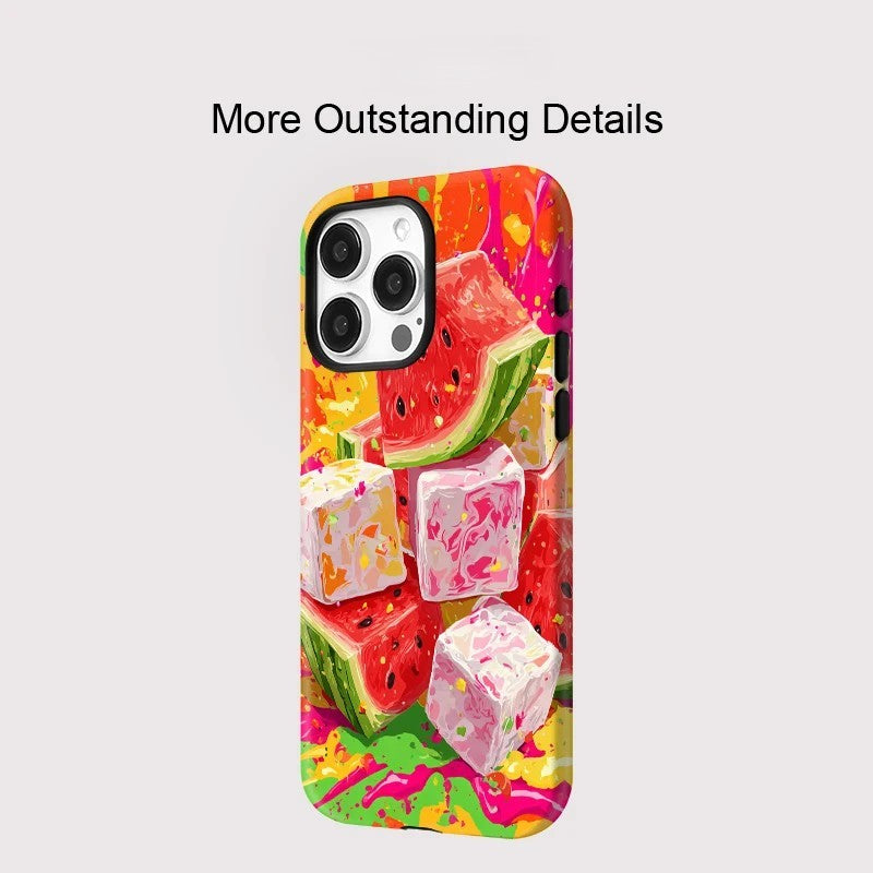 Watermelon Pattern MagSafe Shockproof iPhone Case for iPhone 11–16 Pro Max