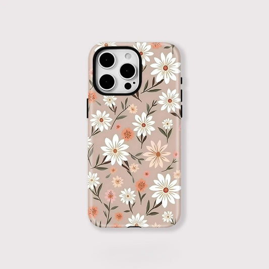 Flower Pattern MagSafe Shockproof iPhone Case for iPhone 11–16 Pro Max