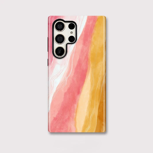 Painting Pattern Matte Shockproof Case for Samsung Galaxy S23–S25 Series