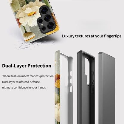Soft Silicone Double-Layer Shockproof Case for Samsung Galaxy S23–S25 Serie