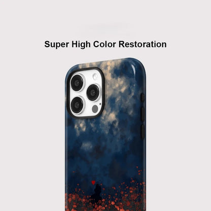 Vintage Flower Print MagSafe Shockproof iPhone Case for iPhone 11–16 Pro Max