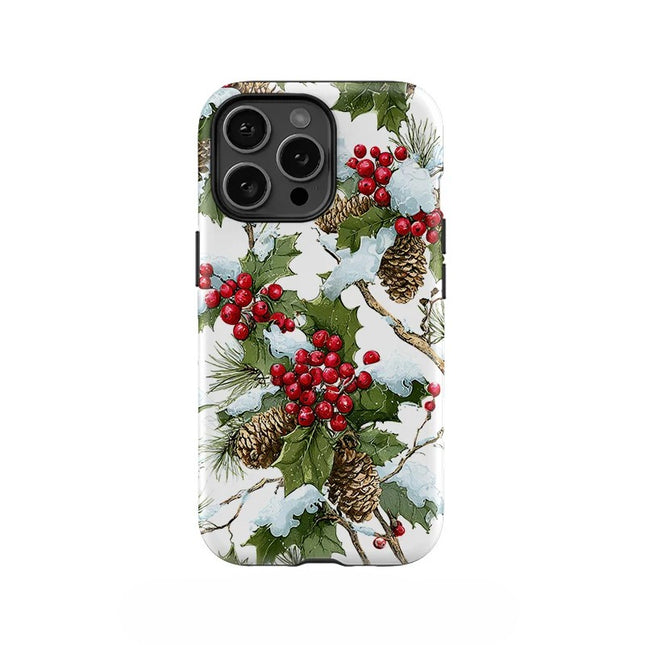 Flower Print Pattern Matte Soft Silicone Case for iPhone 11–16 Pro Max