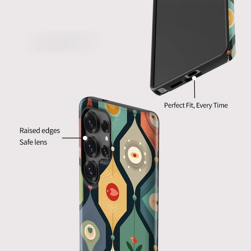 Fashion Art Painting Pattern Acrylic TPU Shockproof Case for Samsung Galaxy S23–S25 Series