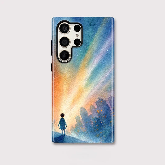 Lovely Boy Shockproof Phone Case for Samsung Galaxy S23–S25