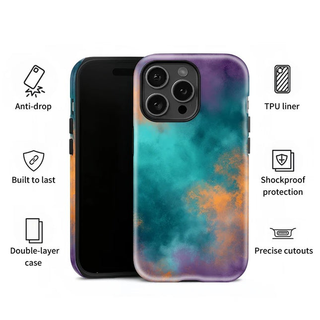 Luxury Painting Double-Layer Shockproof Case for iPhone 11–16 Pro Max