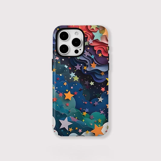 Colorful Stars Pattern MagSafe Shockproof iPhone Case for iPhone 11–16 Pro Max