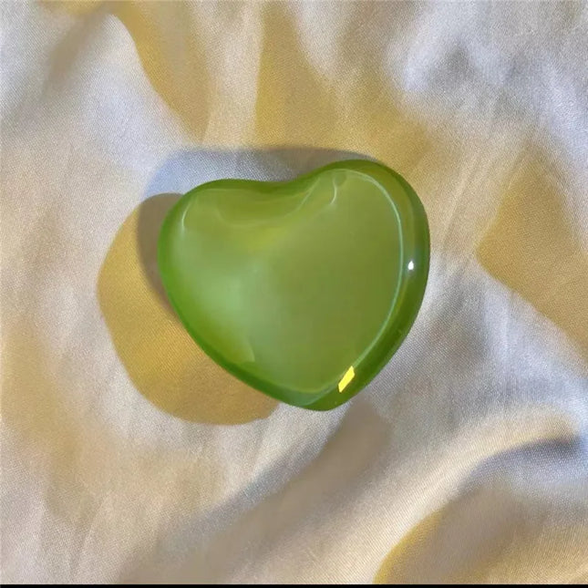 Crystal Heart Phone Ring Holder Finger Stand