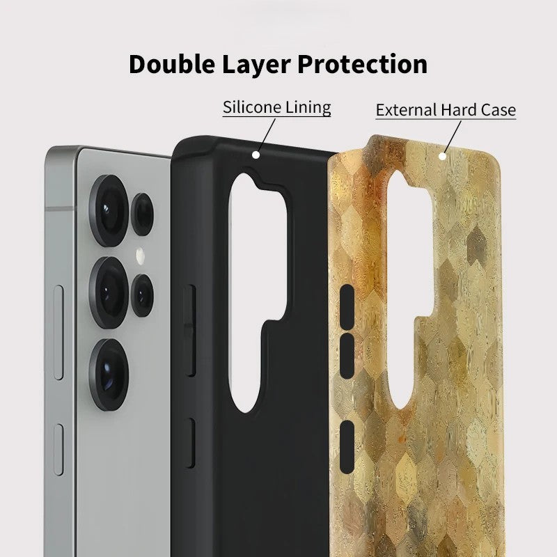 Painting Pattern Dual-Layer Shockproof Case for Samsung Galaxy S23–S25 Series