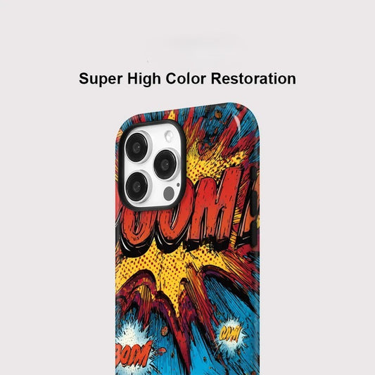 BOM Painting Pattern MagSafe Shockproof iPhone Case for iPhone 11–16 Pro Max
