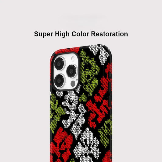 Art Painting Pattern Matte MagSafe Shockproof iPhone Case for iPhone 11–16 Pro Max