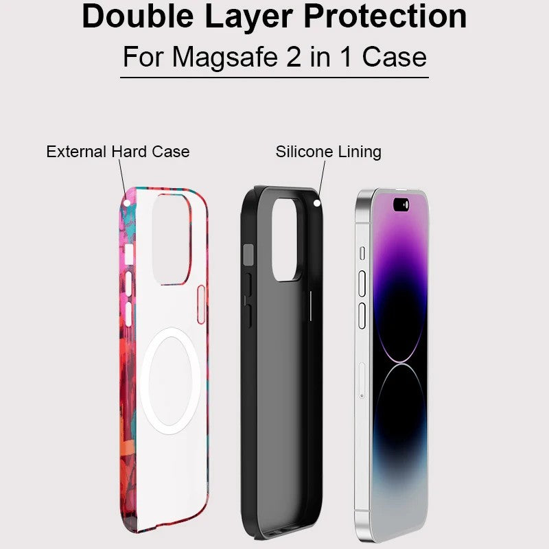 Love Letter Matte MagSafe Shockproof iPhone Case for iPhone 11–16 Pro Max
