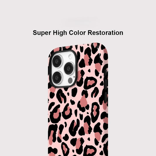Leopard Pattern MagSafe Shockproof iPhone Case for iPhone 11–16 Pro Max Plus