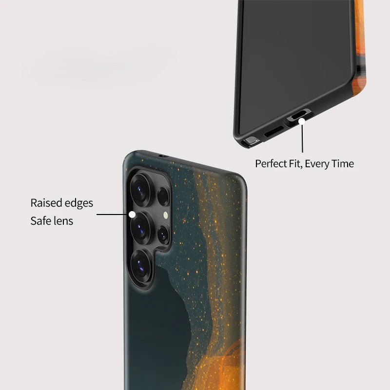 Starry Sky Shockproof Silicone Phone Case for Samsung Galaxy S23–S25