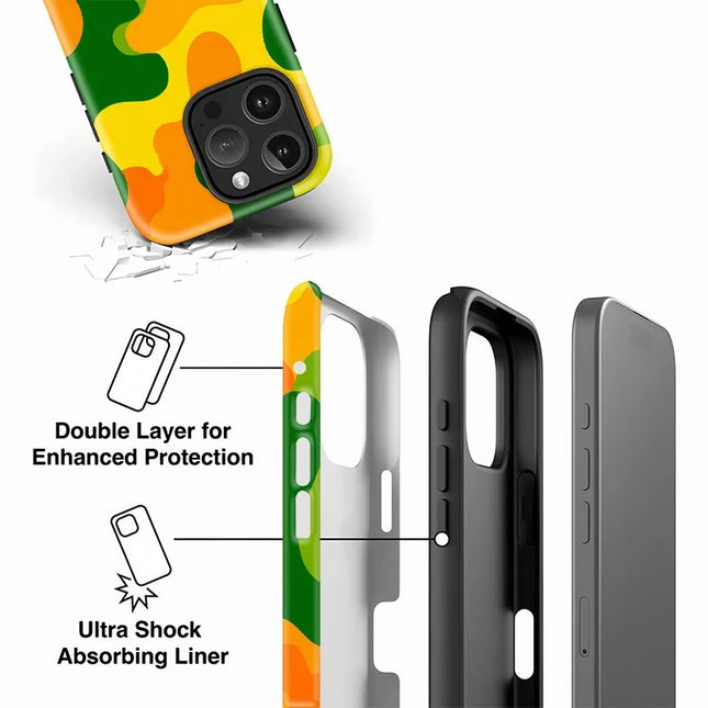 Fashion Painting Matte Soft Shockproof Back Case for iPhone 11–16 Pro Max