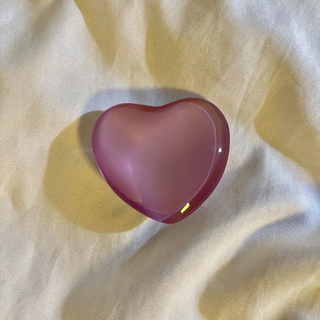 Crystal Heart Phone Ring Holder Finger Stand