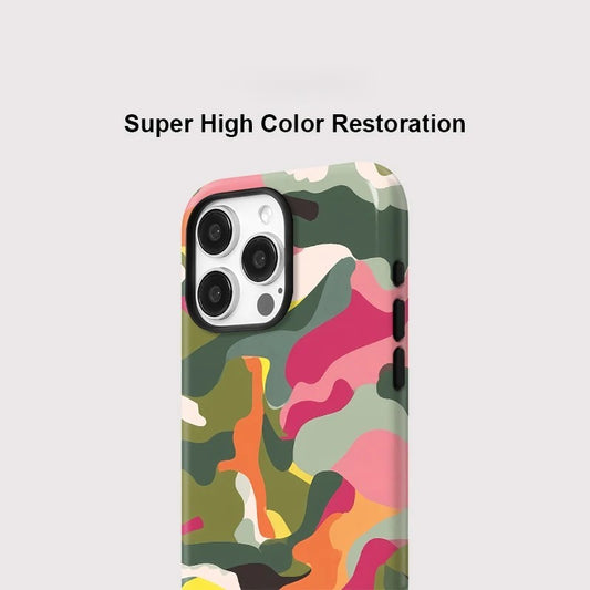 Acrylic Double-Layer Colorful MagSafe Shockproof iPhone Case for iPhone 11–16 Pro Max