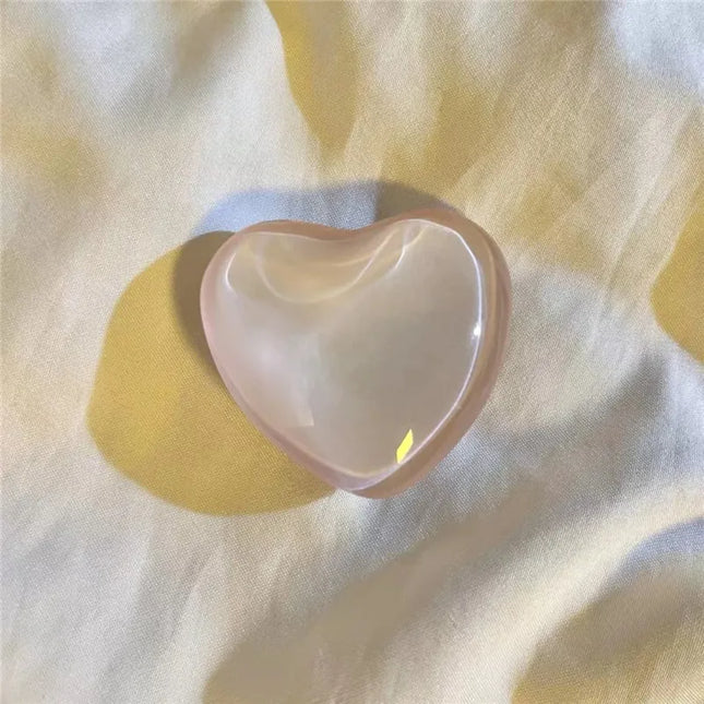 Crystal Heart Phone Ring Holder Finger Stand