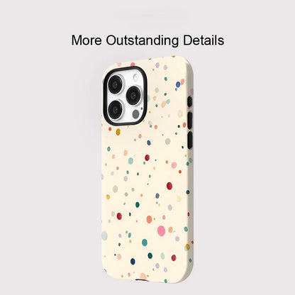 Colourful Dots Pattern MagSafe Shockproof iPhone Case for iPhone 11–16 Pro Max Series