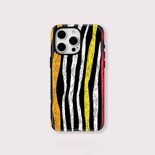 Colourful Lines Pattern MagSafe Shockproof iPhone Case for iPhone 11–16 Pro Max