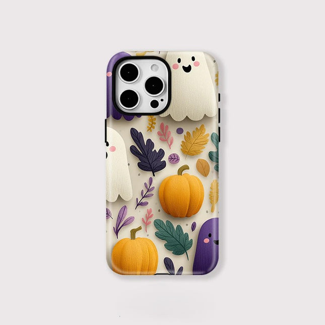 Pumpkin Halloween Soft Luxury Matte MagSafe Magnetic Case for iPhone 11–16 Pro Max
