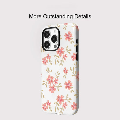 Floral Pattern Magnetic MagSafe Shockproof iPhone Case for iPhone 11–16 Pro Max